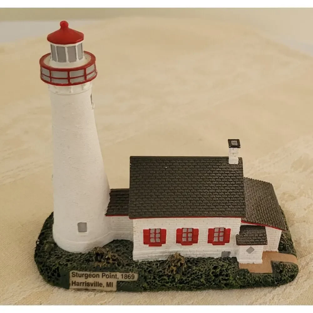 LEFTON Lighthouses/3 -Point Betsie MI-Sturgeon Point MI-Peggys Cove Nova Scotia